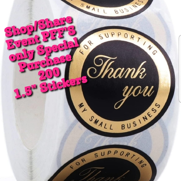 unknown Other - PFF'S SPECIAL OFFER 200 Black/Gold Stickers